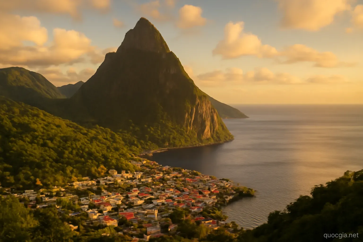 Saint Lucia: Hòn đảo của cặp tháp núi lửa di sản và du lịch cưới hàng đầu thế giới